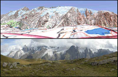 Panorama du plateau d'Emparis (T Pujol).