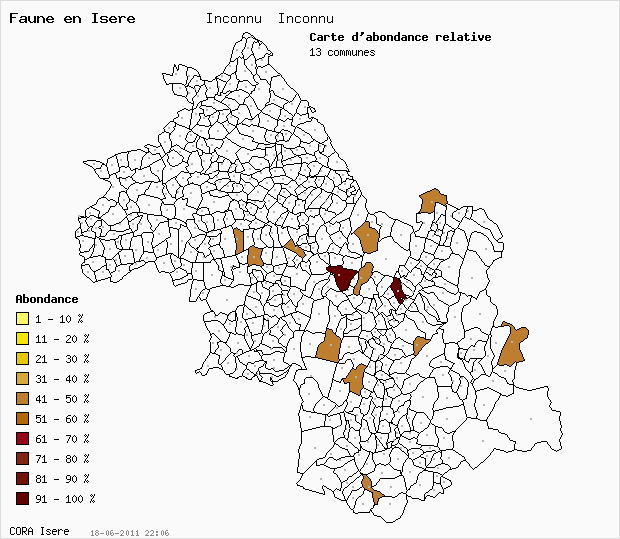 Carte Abondance: Inconnu Inconnu en Isre